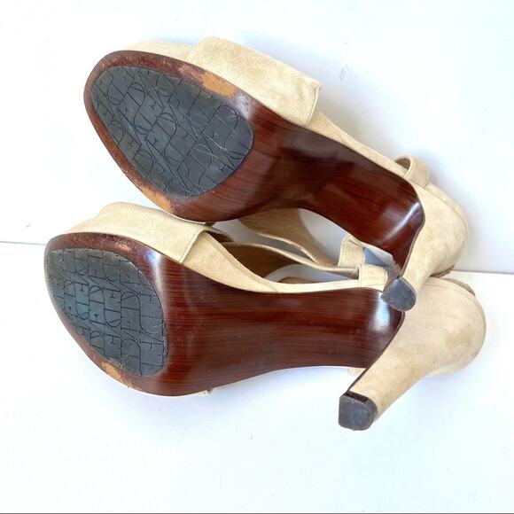 Diane Von Furstenberg DVF Zia Suede Platform Heels size 9 - Picture 12 of 12
